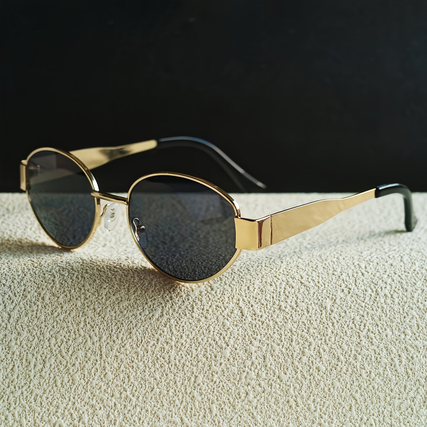 Damskie Owalne Okulary Przeciwsłoneczne | Retro Oprawka