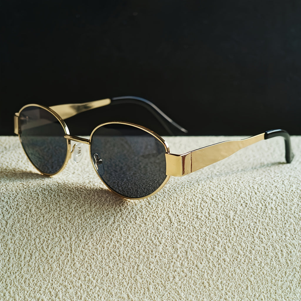 Damskie Owalne Okulary Przeciwsłoneczne | Retro Oprawka