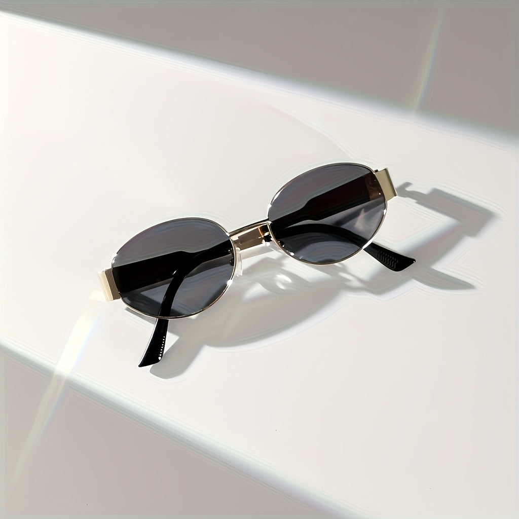 Damskie Owalne Okulary Przeciwsłoneczne | Retro Oprawka