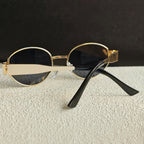 Damskie Owalne Okulary Przeciwsłoneczne | Retro Oprawka