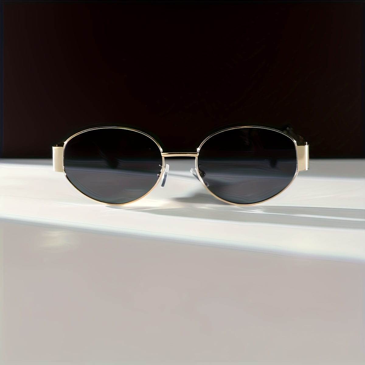 Damskie Owalne Okulary Przeciwsłoneczne | Retro Oprawka