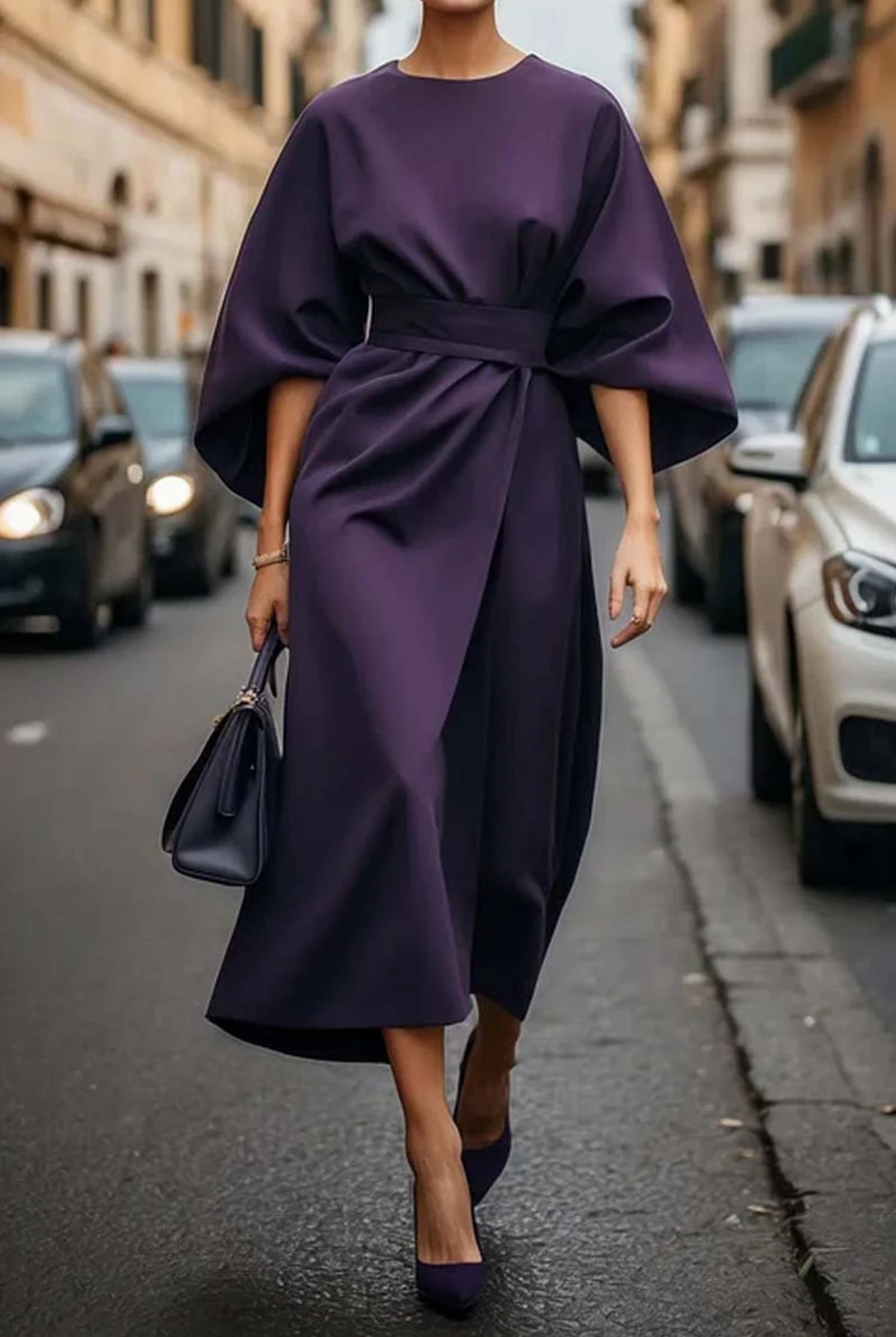 Damska Formalna Sukienka | Midi