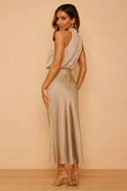Damska Sukienka Wieczorowa Halter | Maxi