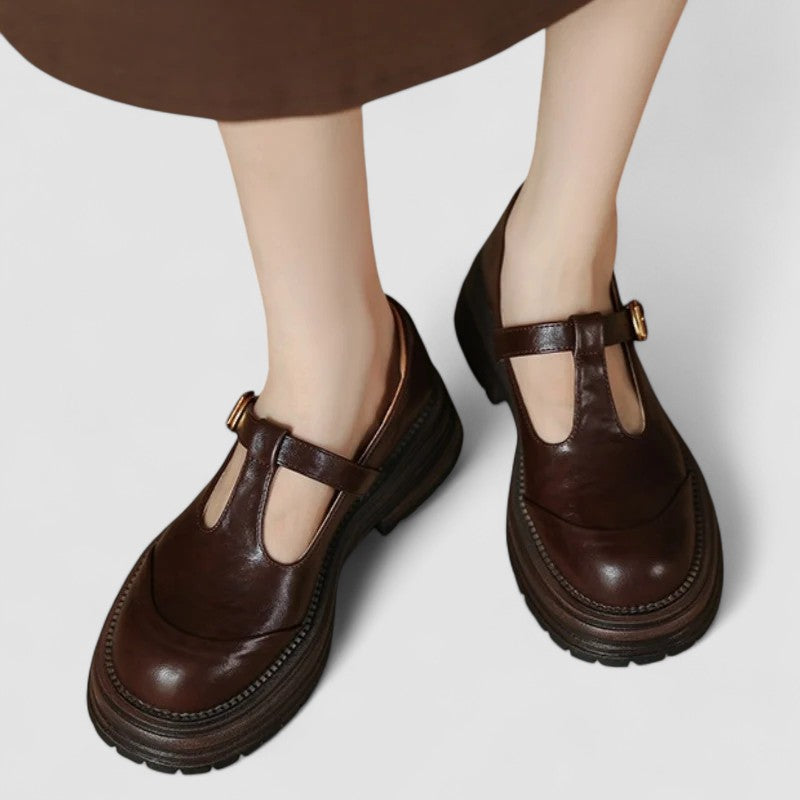 Damskie Buty Mary Jane | Pasek