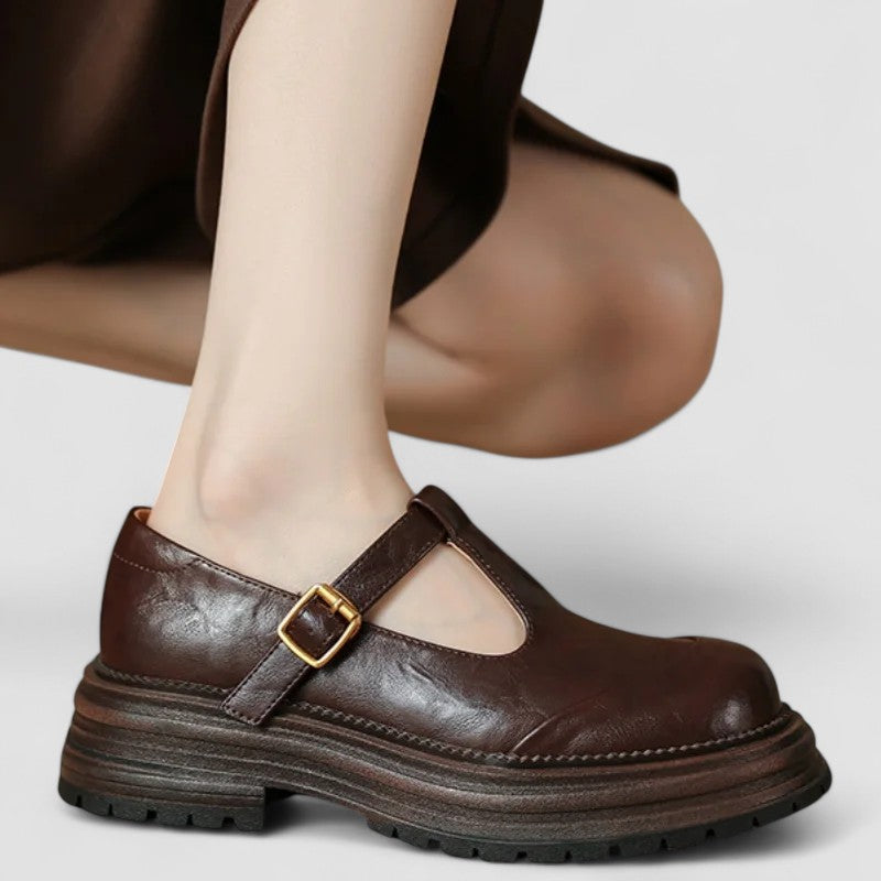 Damskie Buty Mary Jane | Pasek