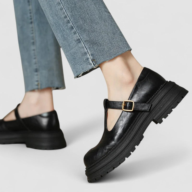 Damskie Buty Mary Jane | Pasek