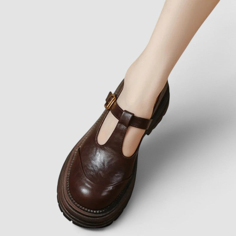 Damskie Buty Mary Jane | Pasek
