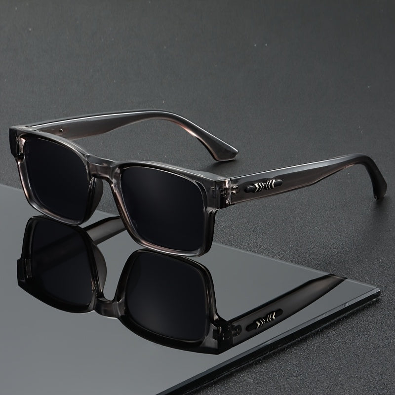 Męskie Kwadratowe Okulary Przeciwsłoneczne | Nowoczesna Oprawka