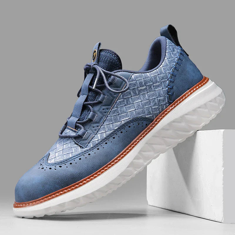 Męskie buty casual sznurowane ze stabilną konstrukcją kostki