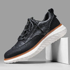 Męskie buty casual sznurowane ze stabilną konstrukcją kostki