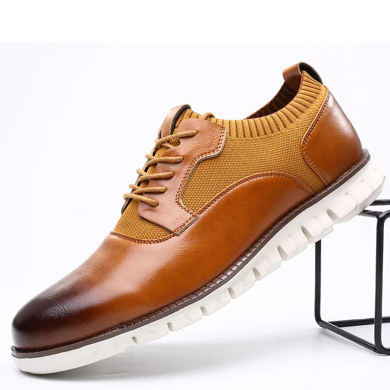 Męskie buty casual z podparciem kostki i elastyczną podeszwą