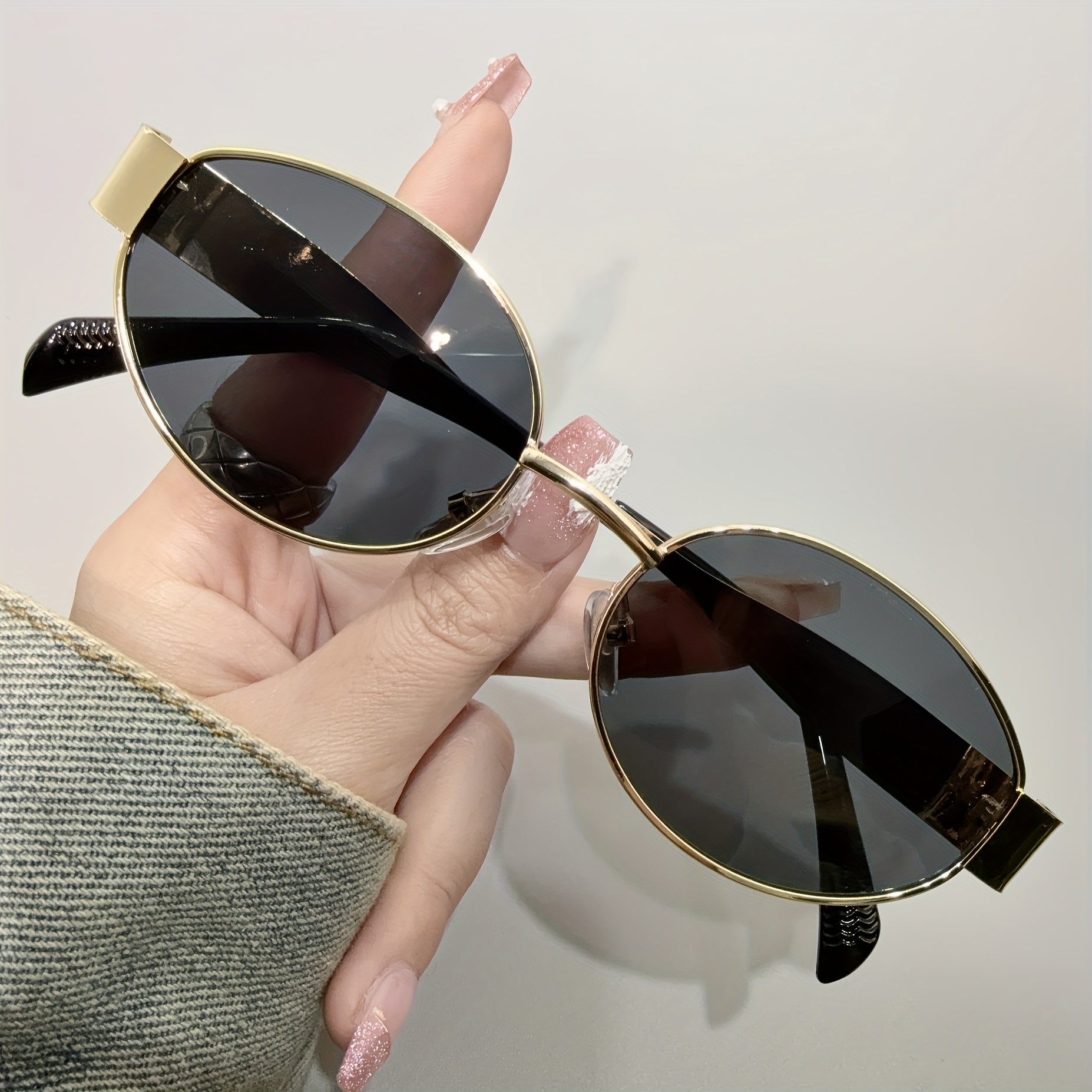 Damskie Owalne Okulary Przeciwsłoneczne | Retro Oprawka
